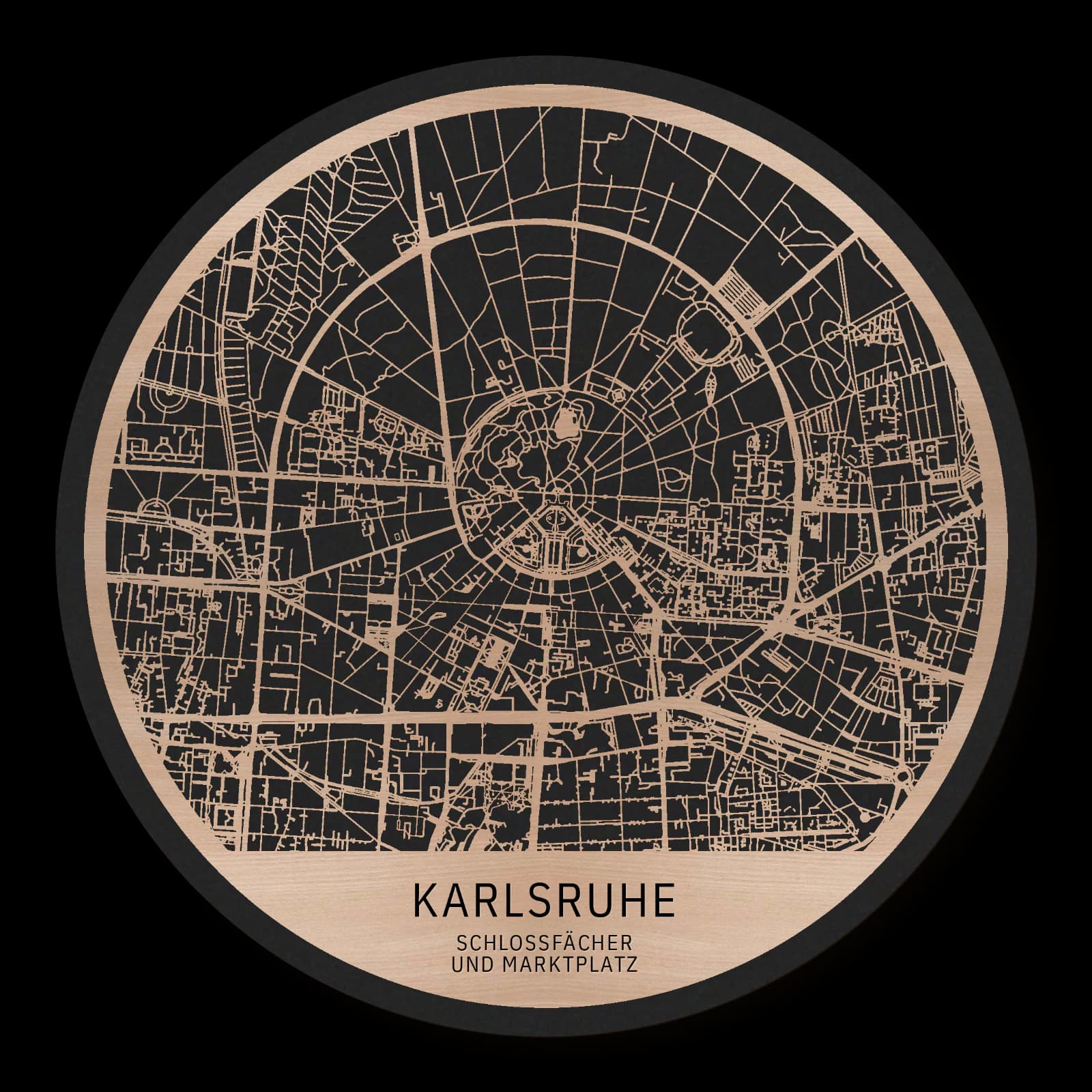 Karlsruhe – Schlossfächer und Marktplatz